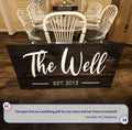 Wooden Family Name Sign by Tailored Canvases