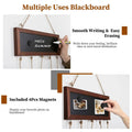 Wooden Hanging Picture Frame Display String Ropes with 30 Clips Writable Blackboard by DailySale