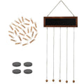 Wooden Hanging Picture Frame Display String Ropes with 30 Clips Writable Blackboard by DailySale
