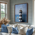 Wooden Lighthouse Coastal Wall Art III by Tailored Canvases