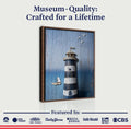 Wooden Lighthouse Coastal Wall Art III by Tailored Canvases