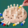 Wooden Memory Match Game - Educational Chess Puzzle for Kids & Adults by DailySale