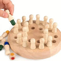 Wooden Memory Match Game - Educational Chess Puzzle for Kids & Adults by DailySale