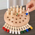 Wooden Memory Match Game - Educational Chess Puzzle for Kids & Adults by DailySale