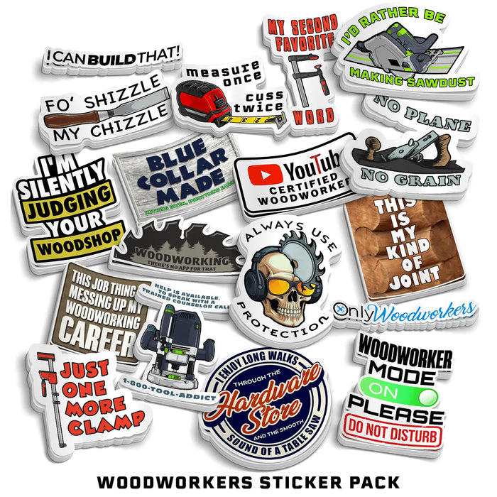 Woodworkers Sticker Pack by Armed American Supply