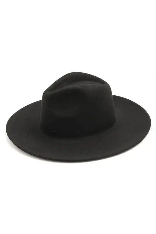 Wool Felt Flat Brim Cowboy Hat by Boutique 23