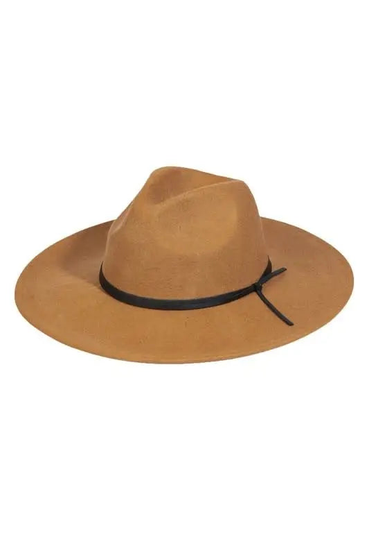 Wool Felt String Strap Hat by Boutique 23