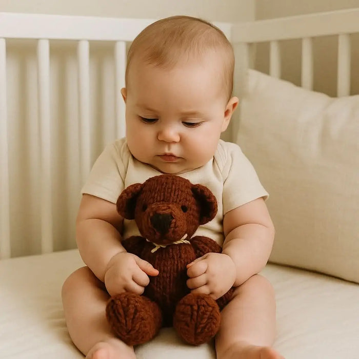 Wool Knit Buddy | Bree the Brown Bear by Finn + Emma