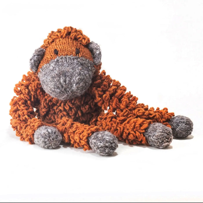 Wool Knit Buddy | Opal the Orangutan by Finn + Emma