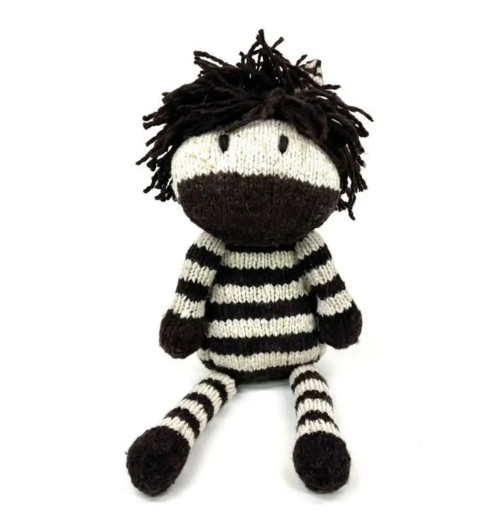 Wool Knit Buddy | Zachary the Zebra by Finn + Emma