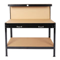 Work Benches for Garage Shop Work Station Tools Table with Peg Board and Drawers by DailySale