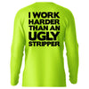 Work Harder - Hi-Visibility UPF 50 Long Sleeve Sun Shirt