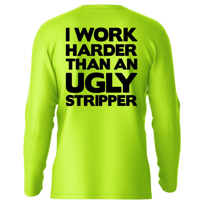 Work Harder - Hi-Visibility UPF 50 Long Sleeve Sun Shirt by Armed American Supply