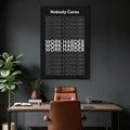 Work Harder Motivational Wall Sign by Tailored Canvases