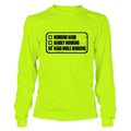 Working Hard - Long Sleeve T-Shirt by Armed American Supply