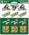 Wright State University Raiders 12-Piece Mini Decal Sticker Set, 5x6 Inch Sheet, Gift for football fans for any hard surfaces around home, automotive, personal items