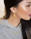 Studded Hoop Earrings by Christina Greene
