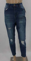 Vanilla Star Juniors High-Rise Distressed Skinny Jeans, Size 1 by Vanessa Jane