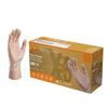 Ammex X3 Clear Vinyl Industrial Latex-Free Disposable Gloves