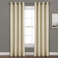 Lush Decor Faux Linen 84x52 Absolute Blackout Single Window Panel by Vanessa Jane
