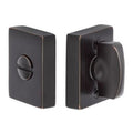 Emtek 1.5X5 Stretto Privacy Helios Lever Set with Thumbturn in Oil Rubbed Bronze by Vanessa Jane