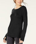 Ideology Womens Cutout-Back Gradient Top by Vanessa Jane