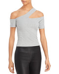 Aqua Over the Shoulder Cut Out Tank Top by Vanessa Jane