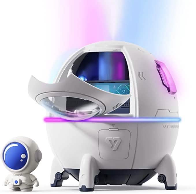 Xoali Small Cool Mist Humidifiers 220ML with Auto Shut Off and Night Light by DailySale