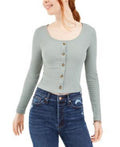 Hippie Rose Juniors Pointelle Crop Top by Vanessa Jane