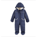 First Impressions Baby Boys Hooded Footed Bunting Snowsuit by Vanessa Jane