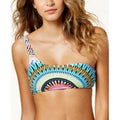 Bar lll Women Sunburst One Shoulder Bandeau Bikini Top Swimsuit, Size XL by Vanessa Jane