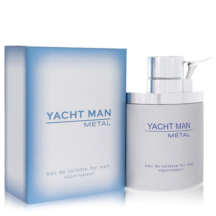 Yacht Man Metal by Myrurgia Eau De Toilette Spray 3.4 oz for Men by Avera Group