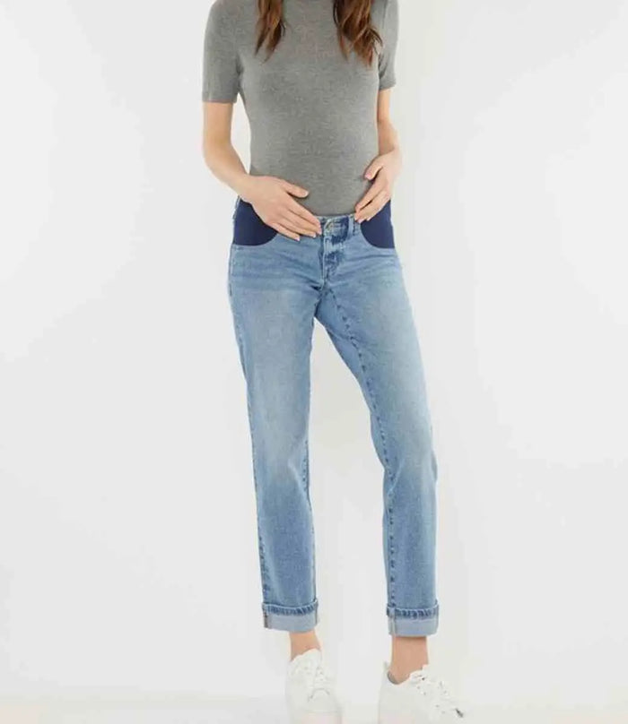 Yasmin Maternity Boyfriend Jeans - Medium by Boutique 23