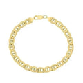 Yellow Gold Cuban, Mariner, Figaro, or Rope Bracelet Gold Filled High Polish Finish by DailySale
