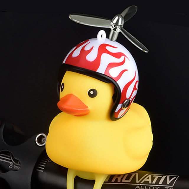 Yellow Little Duck Shape Bike Bell Bike Horn and Front Light by DailySale