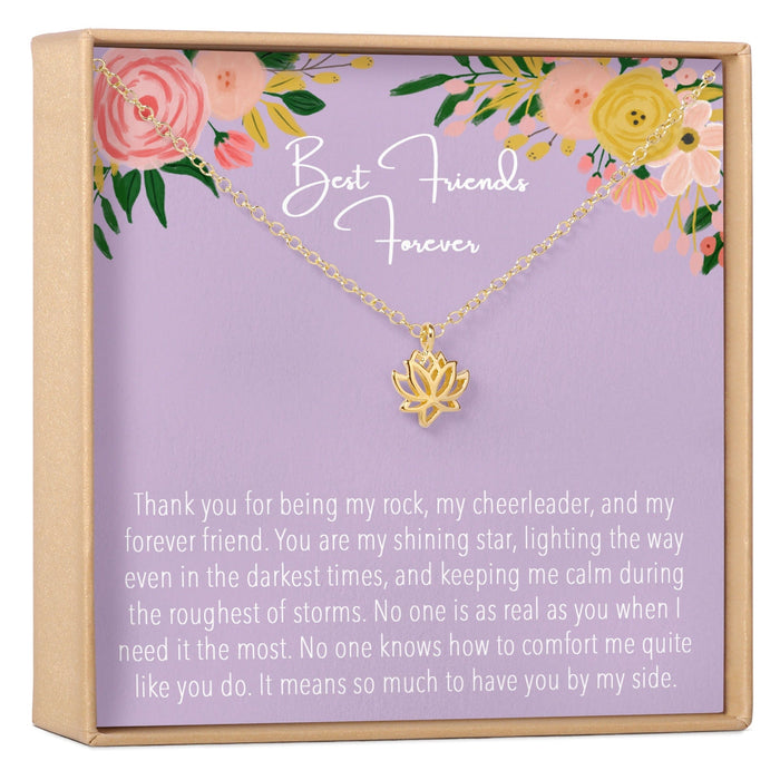 Yoga Teacher Lotus Necklace by Dear Ava