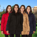 Yoki Women's Long Heavy Weight Coat with Leopard Sherpa Lining and Hood by DailySale