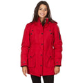 Yoki Women's Long Heavy Weight Coat with Leopard Sherpa Lining and Hood by DailySale