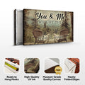 You And Me We Got This Signs | Couple Name Sign Wall Art | Couple Mountain Sign Decor | Personalized Housewarming Gift | Anniversary Gift (ETSY) by Tailored Canvases