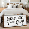 You Me and the Boys Farmhouse Bedroom Sign III by Tailored Canvases