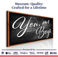 You Me and the Boys Farmhouse Family Sign II by Tailored Canvases