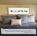 You, Me, And The Boys Sign by Tailored Canvases
