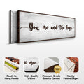 You, Me, And The Boys Sign V by Tailored Canvases