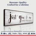 You, Me, And The Dogs Sign III by Tailored Canvases