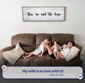 You, Me, And The Girls Sign by Tailored Canvases