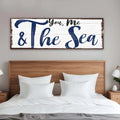 You, Me And The Sea Beach Sign II by Tailored Canvases