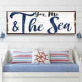 You, Me And The Sea Beach Sign II by Tailored Canvases