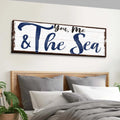 You, Me And The Sea Beach Sign II by Tailored Canvases