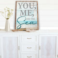 You Me and the Sea Coastal Sign II by Tailored Canvases