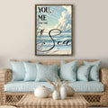 You Me and the Sea Coastal Sign III by Tailored Canvases
